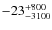 $-23_{\rm -3100}^{+ 800}$