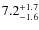 $7.2_{\rm -1.6}^{+1.7}$