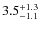 $3.5_{\rm -1.1}^{+1.3}$