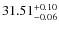 $31.51_{\rm -0.06}^{+0.10}$