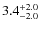 $ 3.4_{\rm -2.0}^{+2.0}$