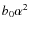 $b_0\alpha^2$