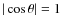 $\vert\cos \theta \vert=1$