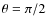 $\theta=\pi/2$
