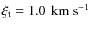 $\xi_{\rm t} = \unit[1.0]~{\rm km~s^{-1}}$
