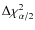 $\Delta\chi^{2}_{\alpha/2}$