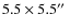 $5.5\times 5.5\hbox {$^{\prime \prime }$ }$