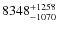 $8348_{\rm -1070}^{+1258}$