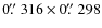 $0\hbox{$.\!\!^{\prime\prime}$ }316\times0\hbox{$.\!\!^{\prime\prime}$ }298$