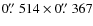 $0\hbox{$.\!\!^{\prime\prime}$ }514\times0\hbox{$.\!\!^{\prime\prime}$ }367$
