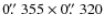 $0\hbox{$.\!\!^{\prime\prime}$ }355\times0\hbox{$.\!\!^{\prime\prime}$ }320$