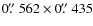 $0\hbox{$.\!\!^{\prime\prime}$ }562\times0\hbox{$.\!\!^{\prime\prime}$ }435$