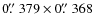 $0\hbox{$.\!\!^{\prime\prime}$ }379\times0\hbox{$.\!\!^{\prime\prime}$ }368$