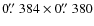 $0\hbox{$.\!\!^{\prime\prime}$ }384\times0\hbox{$.\!\!^{\prime\prime}$ }380$