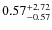 $\rm0.57^{+ 2.72 }_{ -0.57 }$