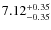 $\rm 7.12^{+0.35}_{-0.35}$