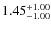 $\rm 1.45^{+1.00}_{-1.00}$