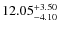 $\rm 12.05^{+3.50 }_{-4.10 }$