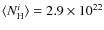 $\langle N_{\rm {H}}^{i}\rangle=2.9\times 10^{22}$