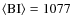$\langle {\rm BI}\rangle=1077$