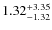 $\rm 1.32^{+ 3.35 }_{ -1.32 }$