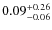 $\rm0.09^{+ 0.26 }_{ -0.06 }$