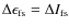 $\Delta \epsilon _{\rm fs}=\Delta I_{\rm fs}$