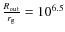 ${R_{\rm out}\over r_{\rm g}}=10^{6.5}$