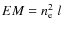 $EM = n_{\rm e}^2\ l$