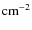$\rm {cm}^{-2}$