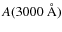 $A(3000~\AA)$