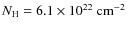 $N_{\rm H} = 6.1\times 10^{22}~\rm cm^{-2}$