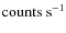 $\mbox{counts s}^{-1}$