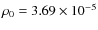 $\rho _{0} = 3.69 \times 10^{-5}$