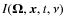 $I(\vec{\Omega}, \vec{x},t,\nu)$