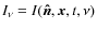 $I_{\nu} = I(\vec{\hat{n}}, \vec{x},t,\nu)$