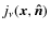 $j_{\nu}(\vec{x}, \vec{\hat{n}})$