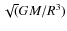$\sqrt (GM/R^3)$