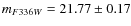 $m_{F336W} = 21.77 \pm 0.17$