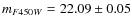 $m_{F450W} = 22.09 \pm 0.05$