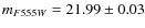 $m_{F555W}= 21.99
\pm 0.03$