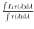 $\frac{\int I_{\lambda}
\tau\left(\lambda\right){\rm d}\lambda}{\int
\tau\left(\lambda\right){\rm d}\lambda}$