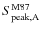 $S^{{\rm M87}}_{\rm peak,A}$
