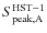 $S^{\rm HST-1}_{\rm peak,A}$