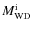 $M_{\rm WD}^{\rm
i}$