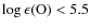 $\log\epsilon({\rm O}) < 5.5$