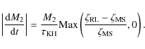 \begin{displaymath}\left\vert\frac{{\rm d}M_2}{{\rm d}t}\right\vert=\frac{M_2}{\...
...\frac{\zeta_{\rm RL}-\zeta_{\rm MS}}{\zeta_{\rm MS}},0\right).
\end{displaymath}