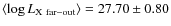 $\langle\log L_{\rm X~far-out}\rangle =27.70\pm0.80$