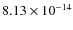 $8.13\times 10^{-14}$