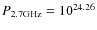 $P_{2.7\rm {GHz}}=10^{24.26}$